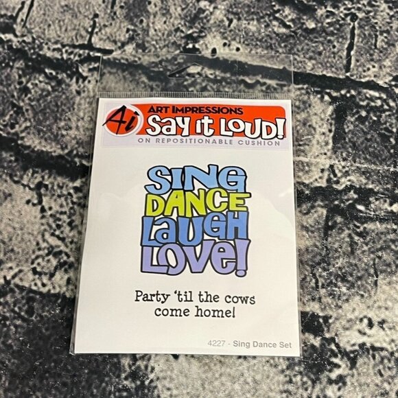 Art Impressions SING DANCE SET 4227 Stamp Set - Picture 1 of 6